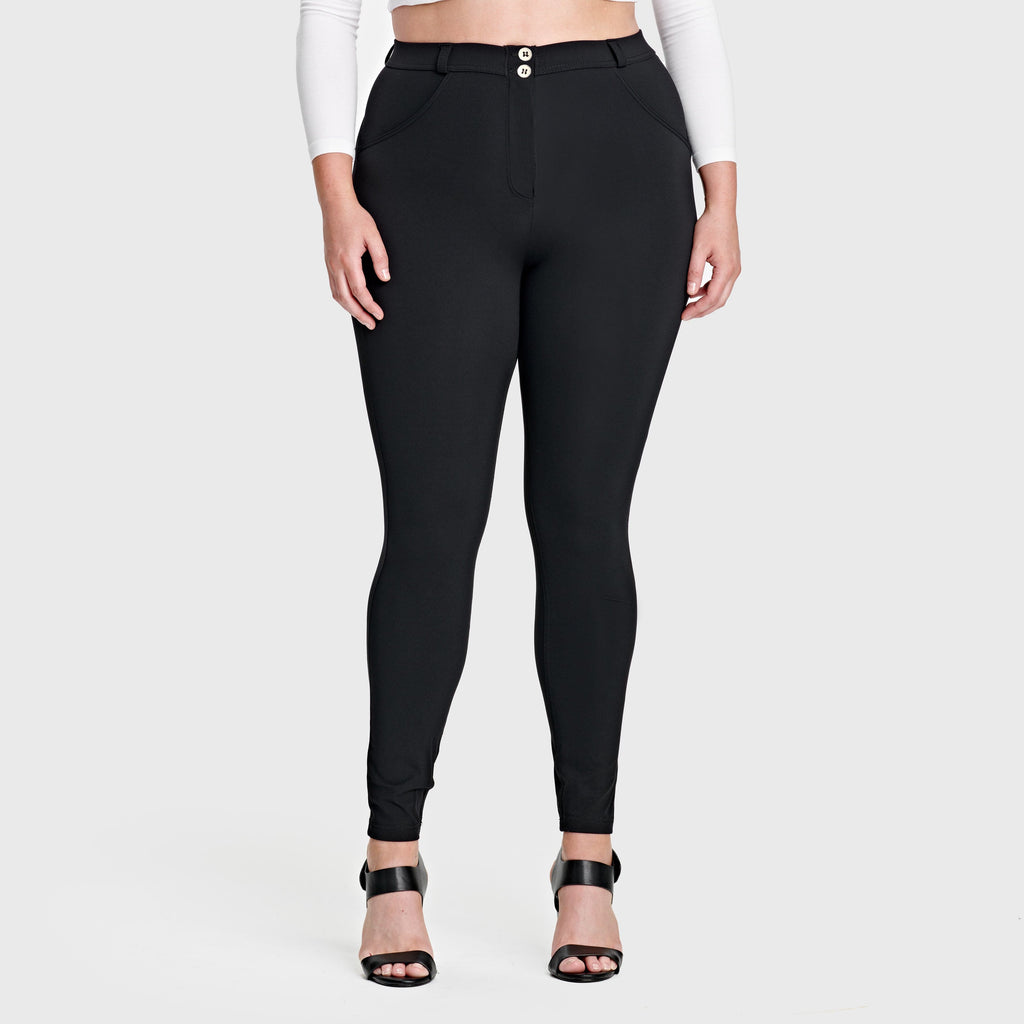 WR.UP® Curvy Diwo Pro - خصر مرتفع - طول كامل - أسود 