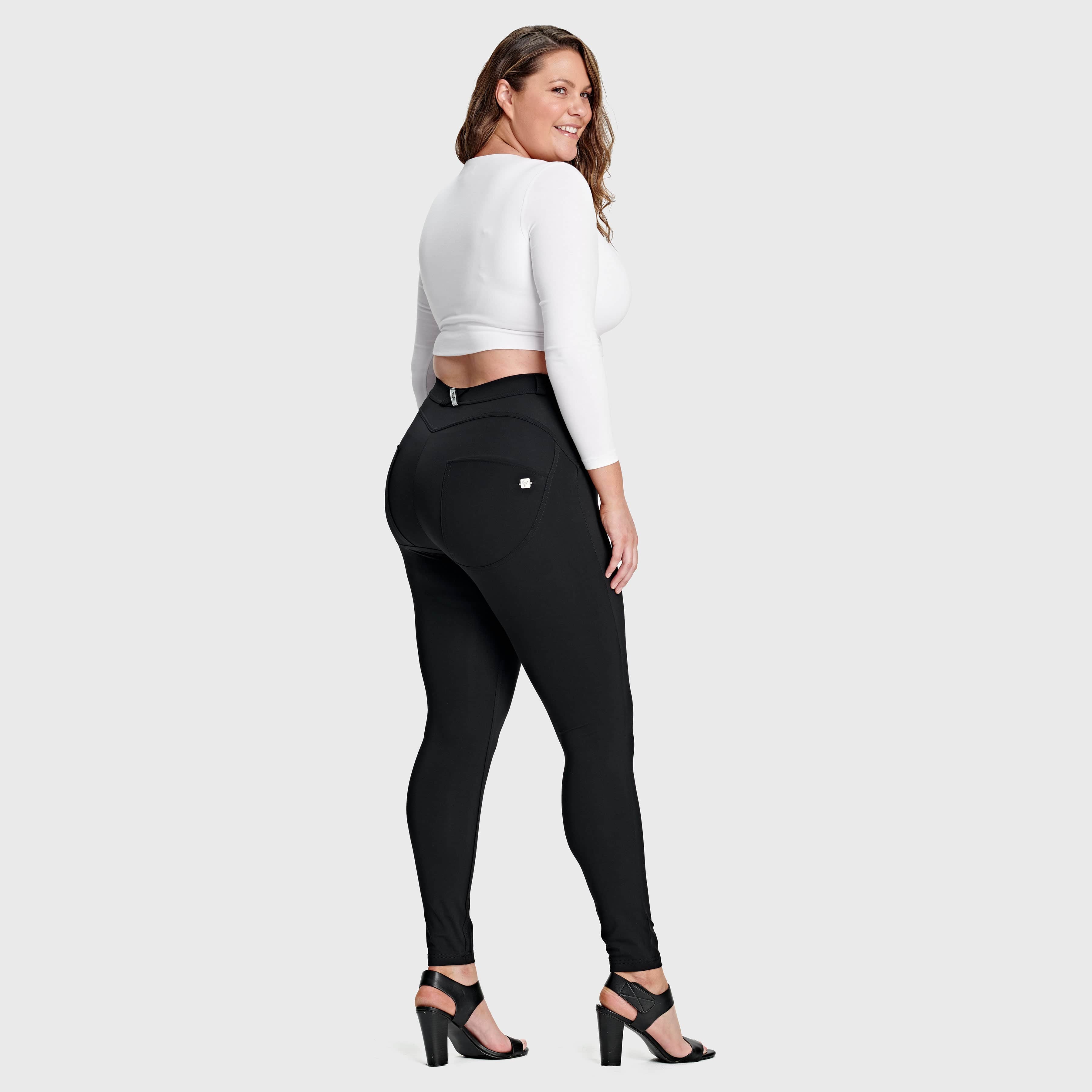 WR.UP® Curvy Diwo Pro - خصر مرتفع - طول كامل - أسود 