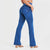 WR.UP® Denim With Front Pockets - Super High Waisted - Flare - Cobalt Blue + Blue Stitching