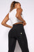 WR.UP® Denim - High Waisted - 7/8 Flare - Black + Black Stitching