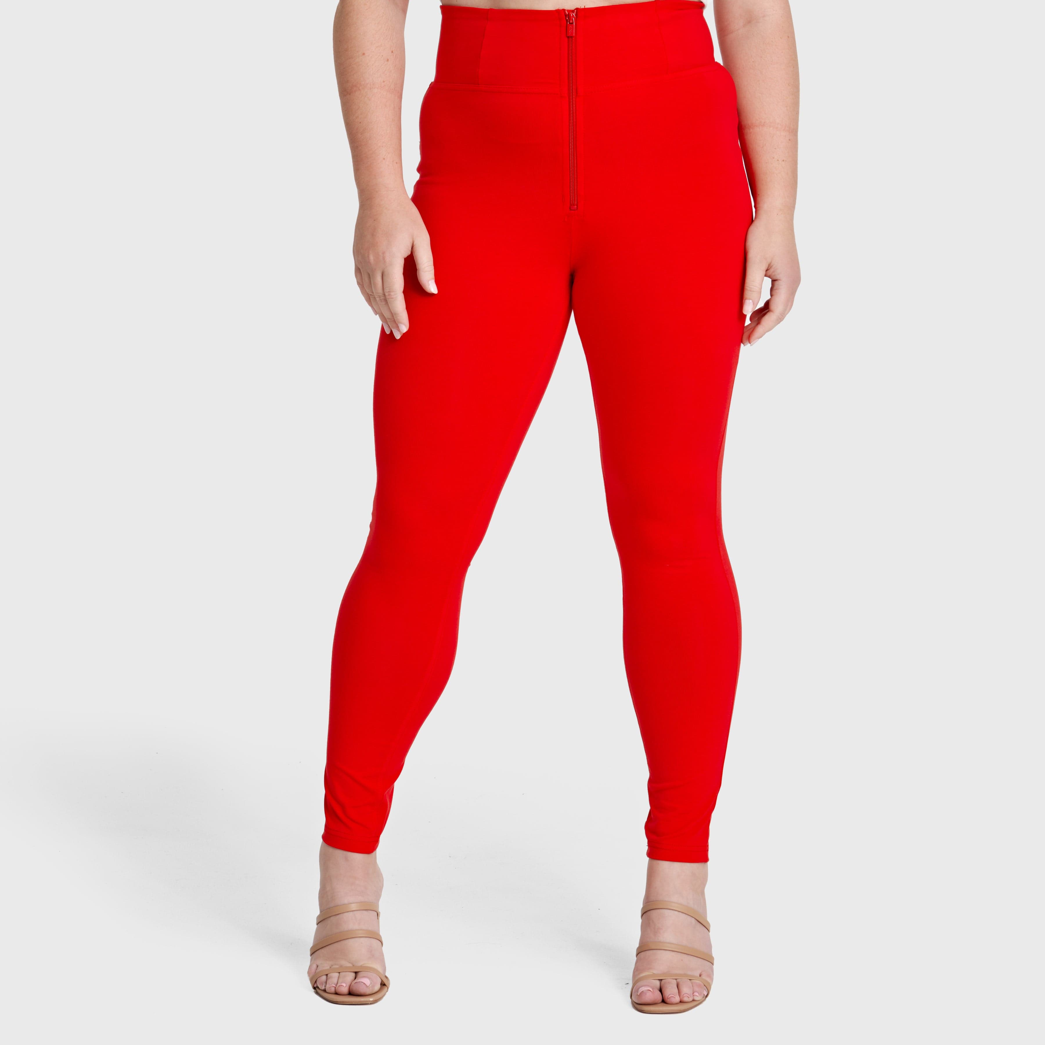 WR.UP® Curvy Fashion - Zip High Waisted - Full Length - Red