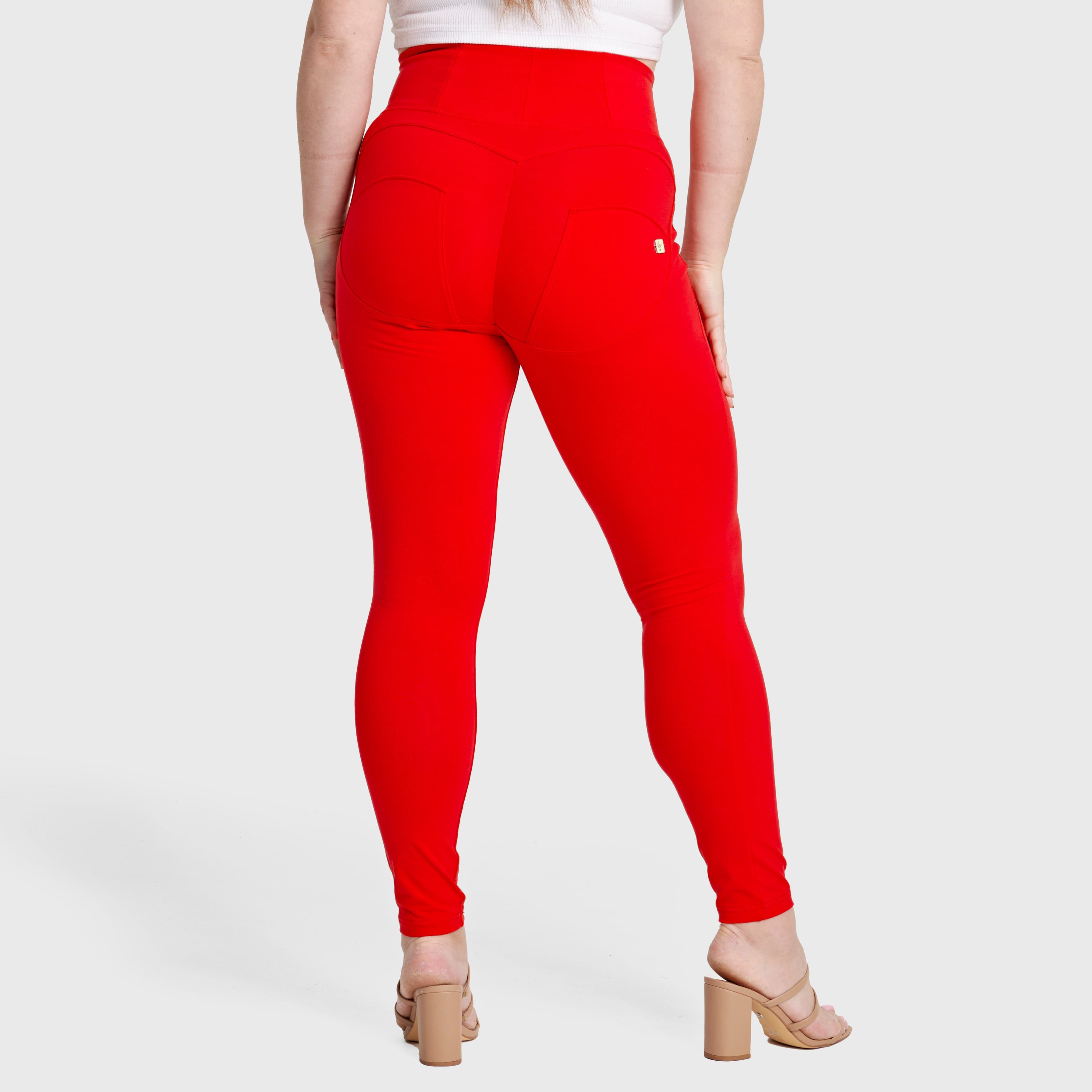 WR.UP® Curvy Fashion - Zip High Waisted - Full Length - Red