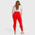 WR.UP® Curvy Fashion - Zip High Waisted - Full Length - Red