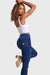 WR.UP® Denim - High Waisted - Full Length - Dark Blue + Blue Stitching