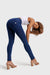 WR.UP® Denim - High Waisted - Full Length - Dark Blue + Blue Stitching