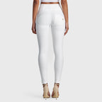 WR.UP® جلد صناعي - خصر مرتفع - طول كامل - أبيض