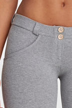 WR.UP® أزياء - خصر منخفض - طول كامل - رمادي ميلانج