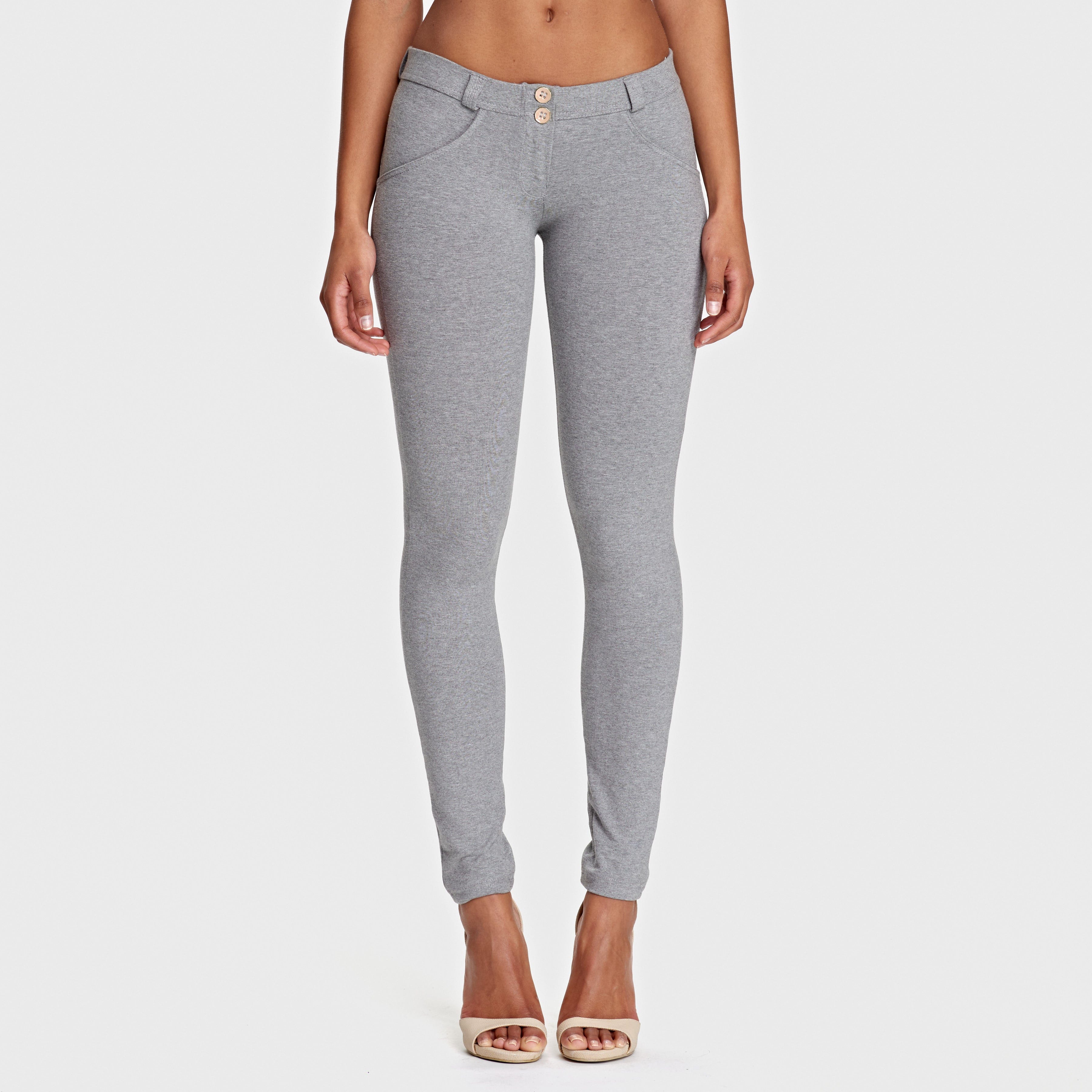 WR.UP® أزياء - خصر منخفض - طول كامل - رمادي ميلانج