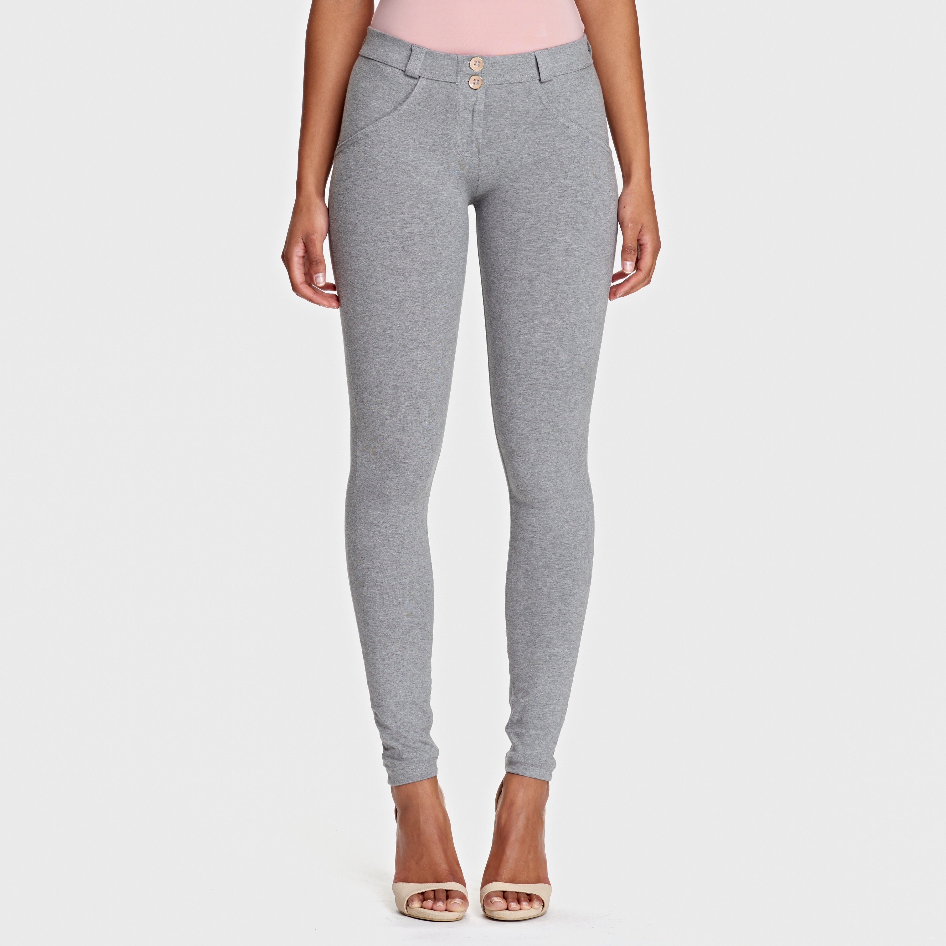 WR.UP® أزياء - خصر متوسط ​​الارتفاع - طول كامل - رمادي ميلانج