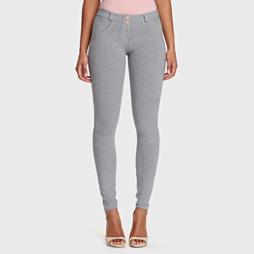 WR.UP® أزياء - خصر متوسط ​​الارتفاع - طول كامل - رمادي ميلانج