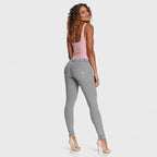 WR.UP® أزياء - خصر متوسط ​​الارتفاع - طول كامل - رمادي ميلانج