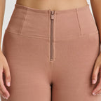 أزياء WR.UP® - خصر عالٍ - قصة مستقيمة واسعة من الأسفل - لون موكا 