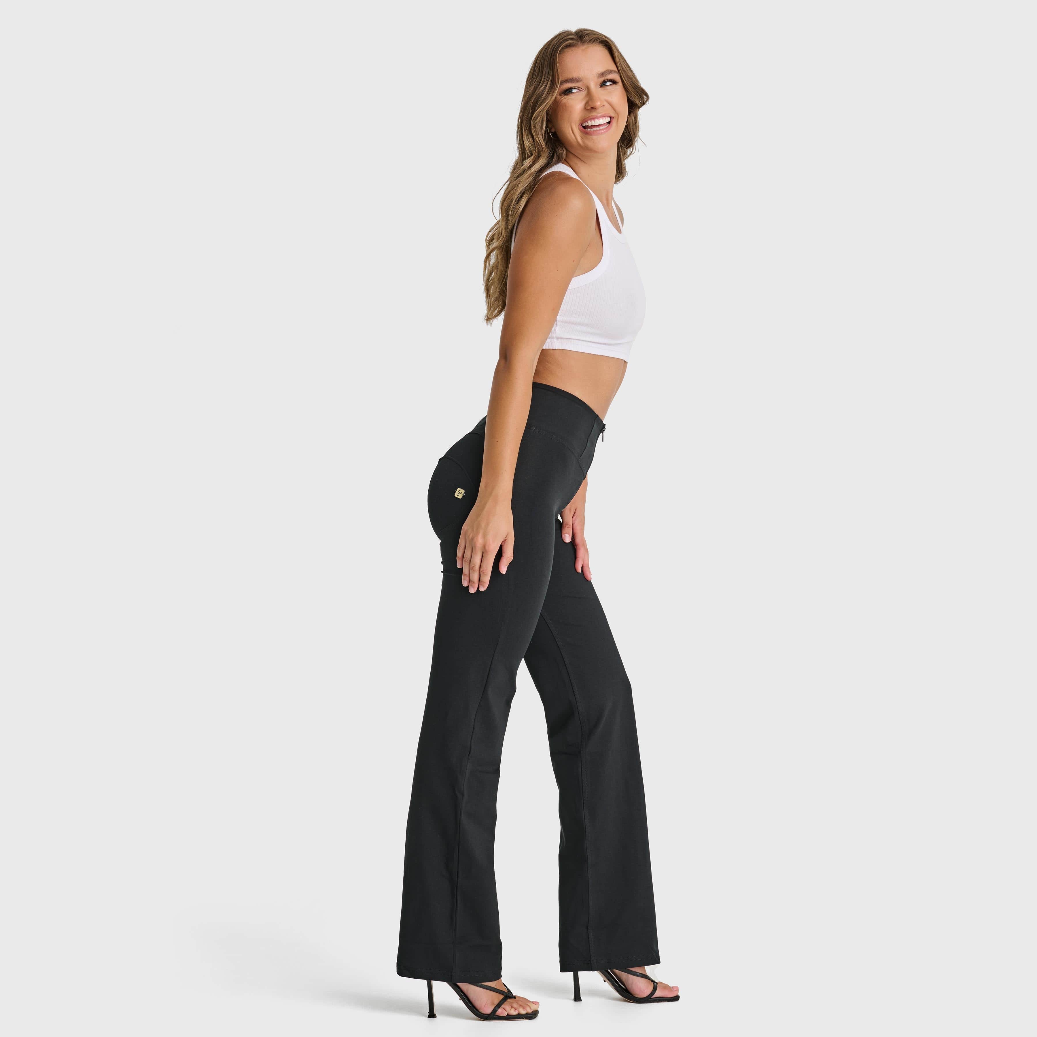 WR.UP® Fashion - High Waisted - Straight Flare - Black