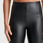 WR.UP® جلد صناعي - خصر مرتفع للغاية - تصميم واسع للغاية - أسود