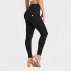 WR.UP® Fashion - 3 أزرار، خصر عالٍ - طول كامل - أسود