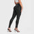 WR.UP® Denim Limited Edition - High Waisted - Full Length - Coated Black + Black Stitching