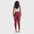 WR.UP® Curvy Fashion - Zip High Waisted - Full Length - Burgundy