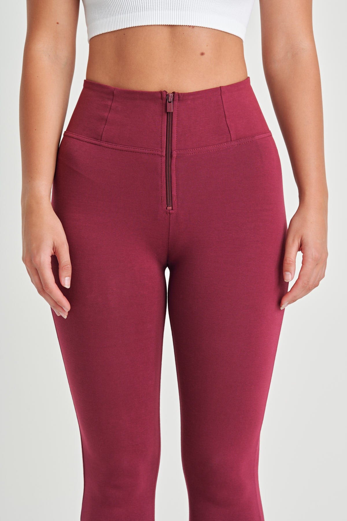 WR.UP® Fashion - High Waisted - Full Length - Burgundy