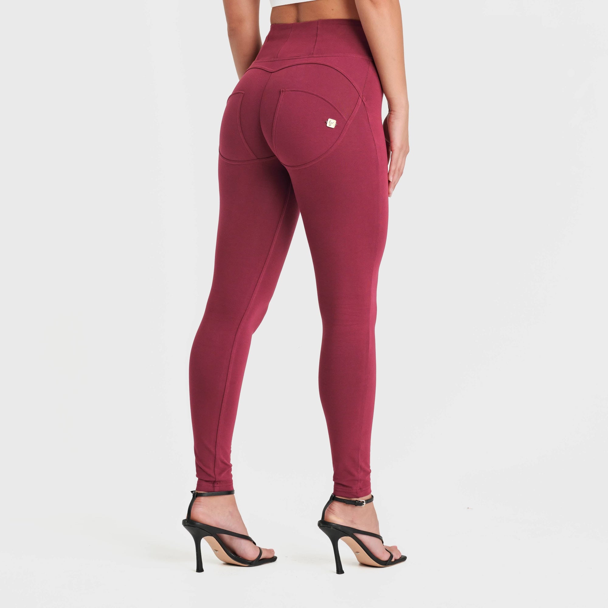 WR.UP® Fashion - High Waisted - Full Length - Burgundy