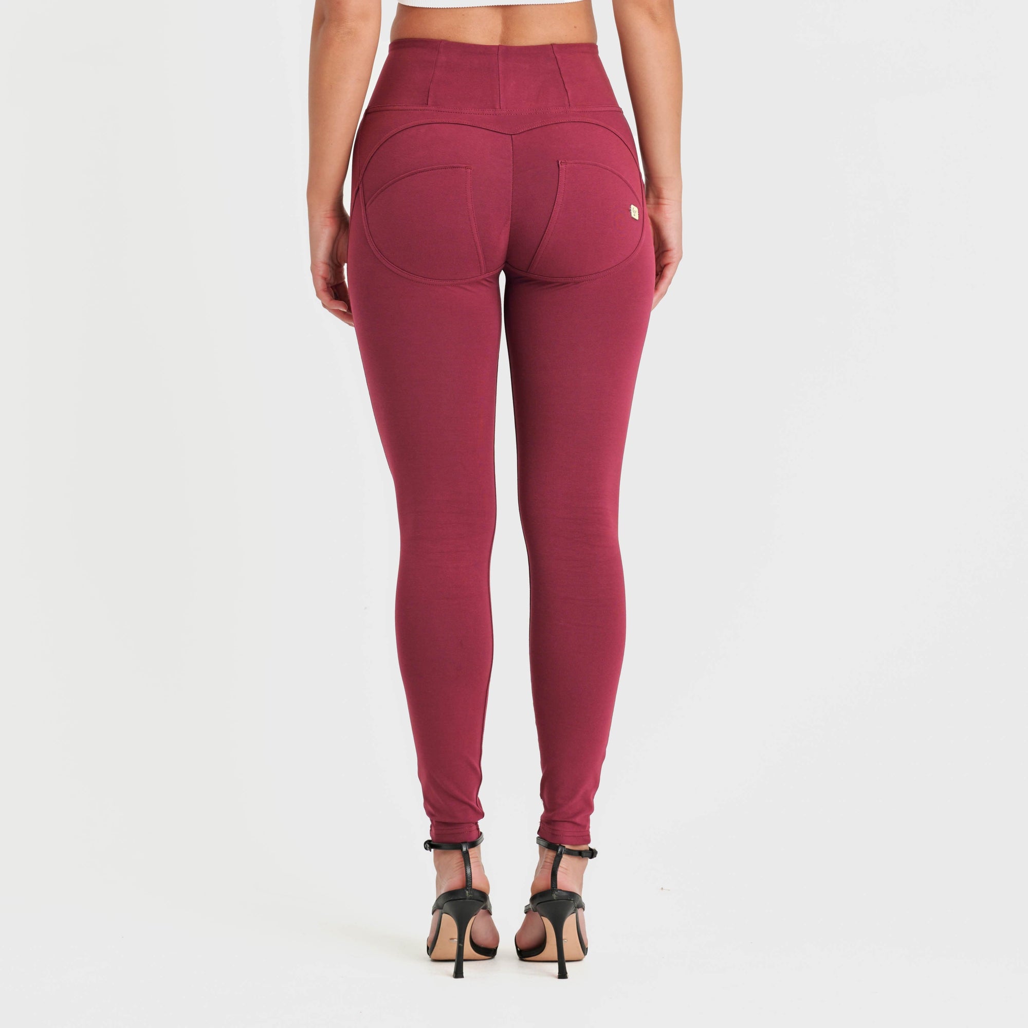 WR.UP® Fashion - High Waisted - Full Length - Burgundy