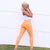 WR.UP® Faux Leather - High Waisted - Full Length - Sunset Orange