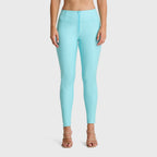 WR.UP® جلد صناعي - خصر مرتفع - طول كامل - أزرق سماوي