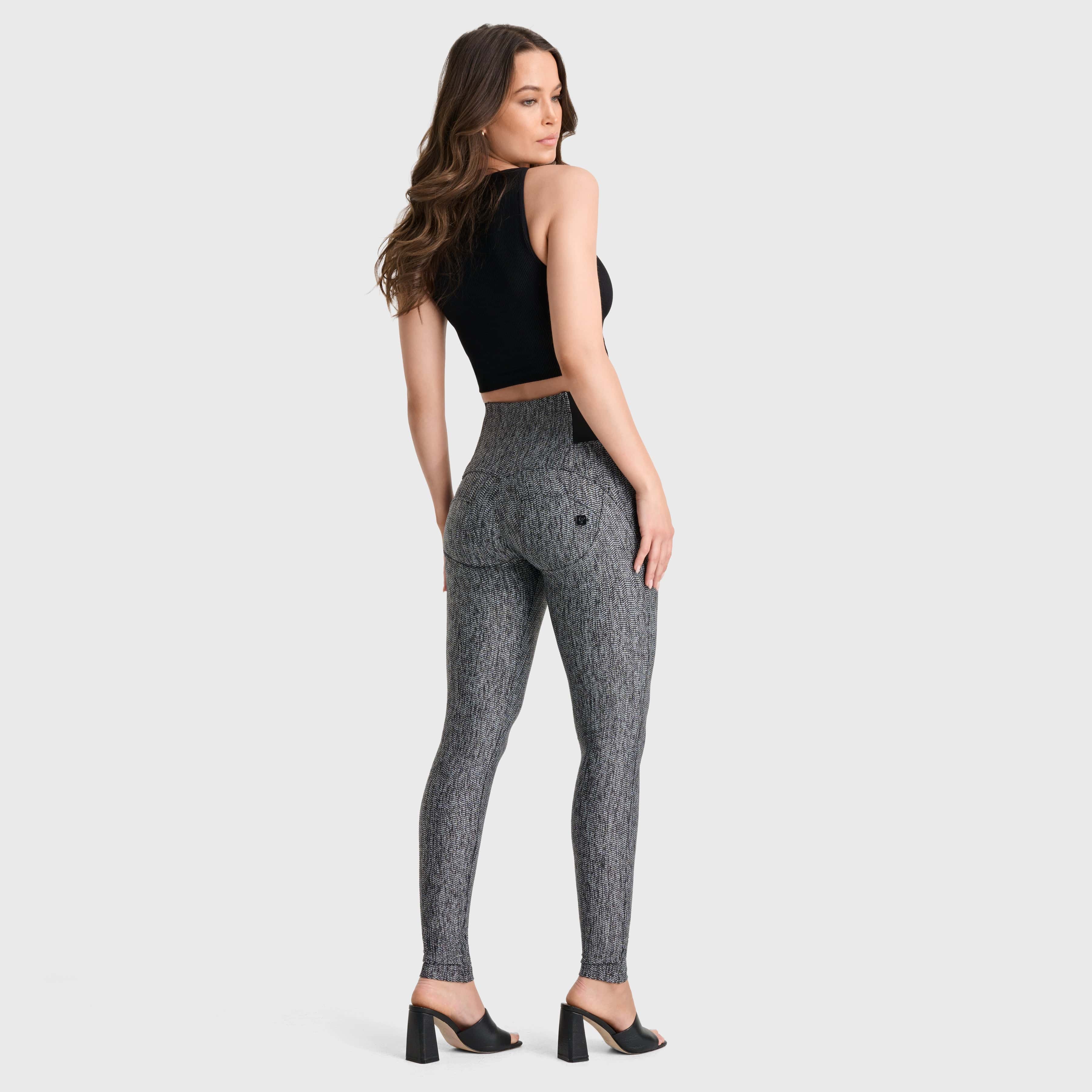 WR.UP® Jacquard - High Waisted - Full Length - Grey