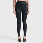 WR.UP® بنقشة النمر - خصر مرتفع للغاية - طول كامل - أسود