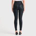 WR.UP® بنقشة النمر - خصر مرتفع للغاية - طول كامل - أسود