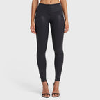 WR.UP® خيوط لامعة معدنية - خصر مرتفع - طول كامل - أسود داكن 