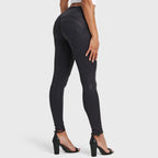 WR.UP® خيوط لامعة معدنية - خصر مرتفع - طول كامل - أسود داكن 