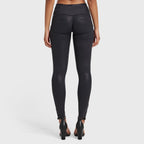 WR.UP® خيوط لامعة معدنية - خصر مرتفع - طول كامل - أسود داكن 