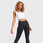 WR.UP® خيوط لامعة معدنية - خصر مرتفع - طول كامل - أسود داكن 