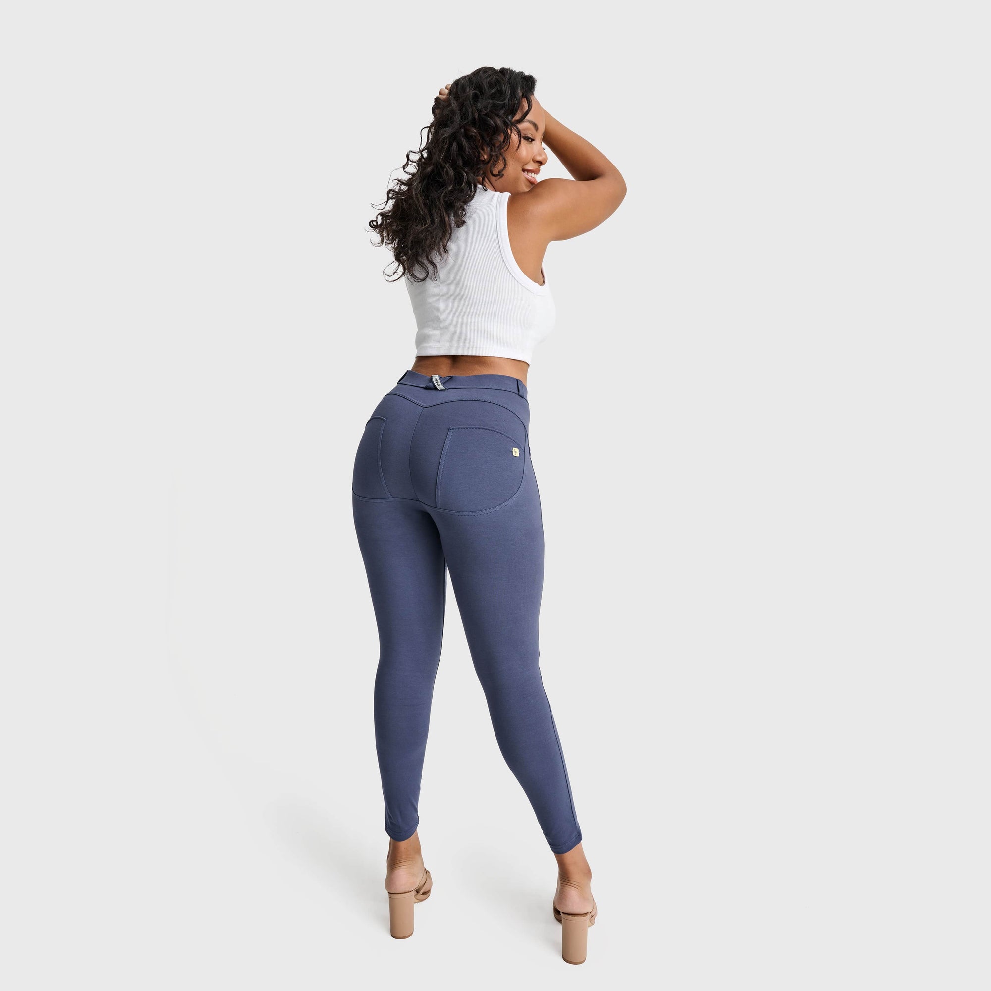 WR.UP® Curvy Fashion - High Waisted - Full Length - Indigo Blue