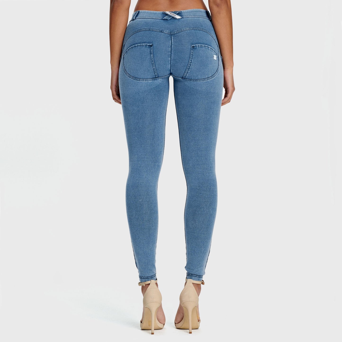 WR.UP® Denim - Mid Rise - 7/8 Length - Light Blue + Blue Stitching