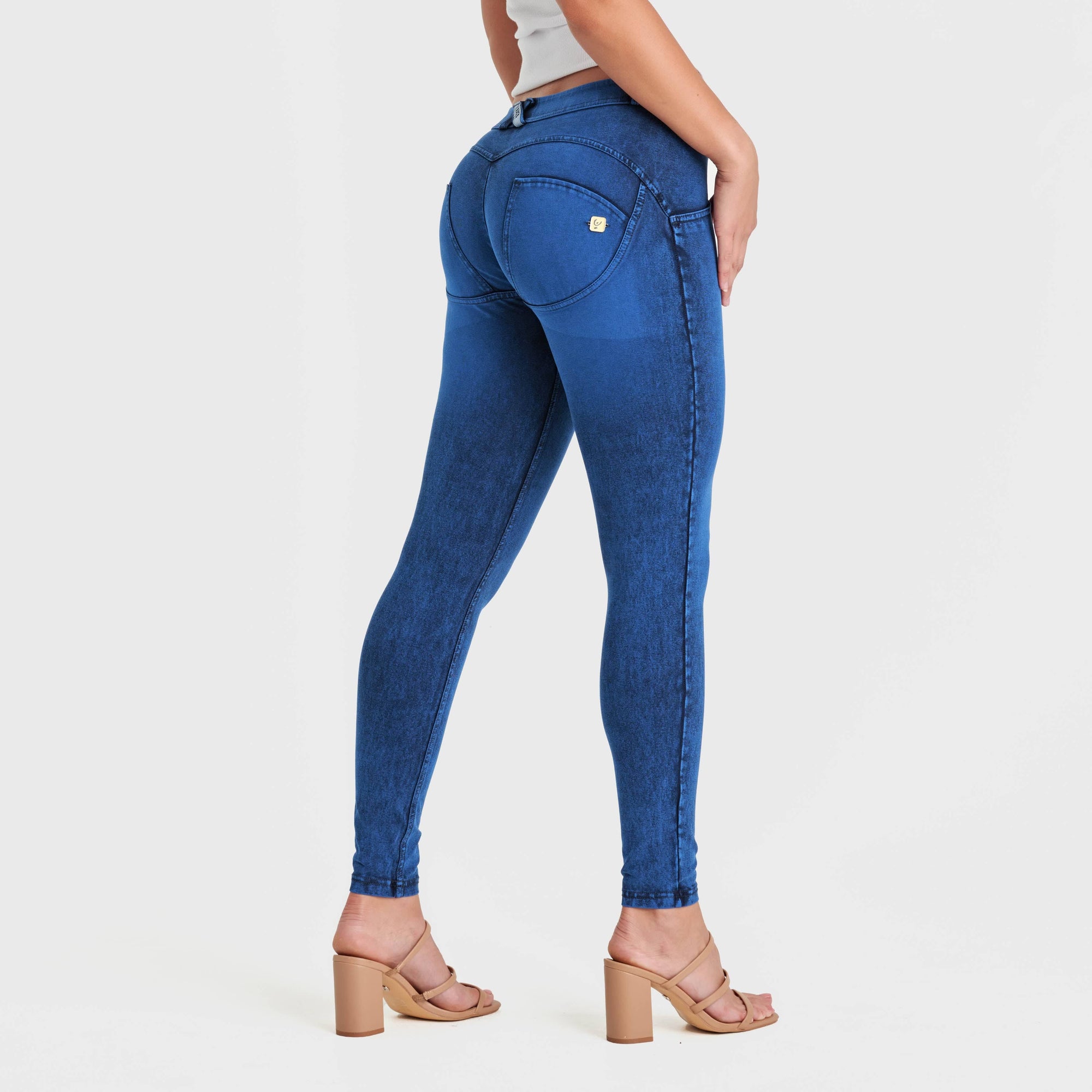 WR.UP® Denim - Mid Rise - Full Length - Cobalt Blue + Blue Stitching