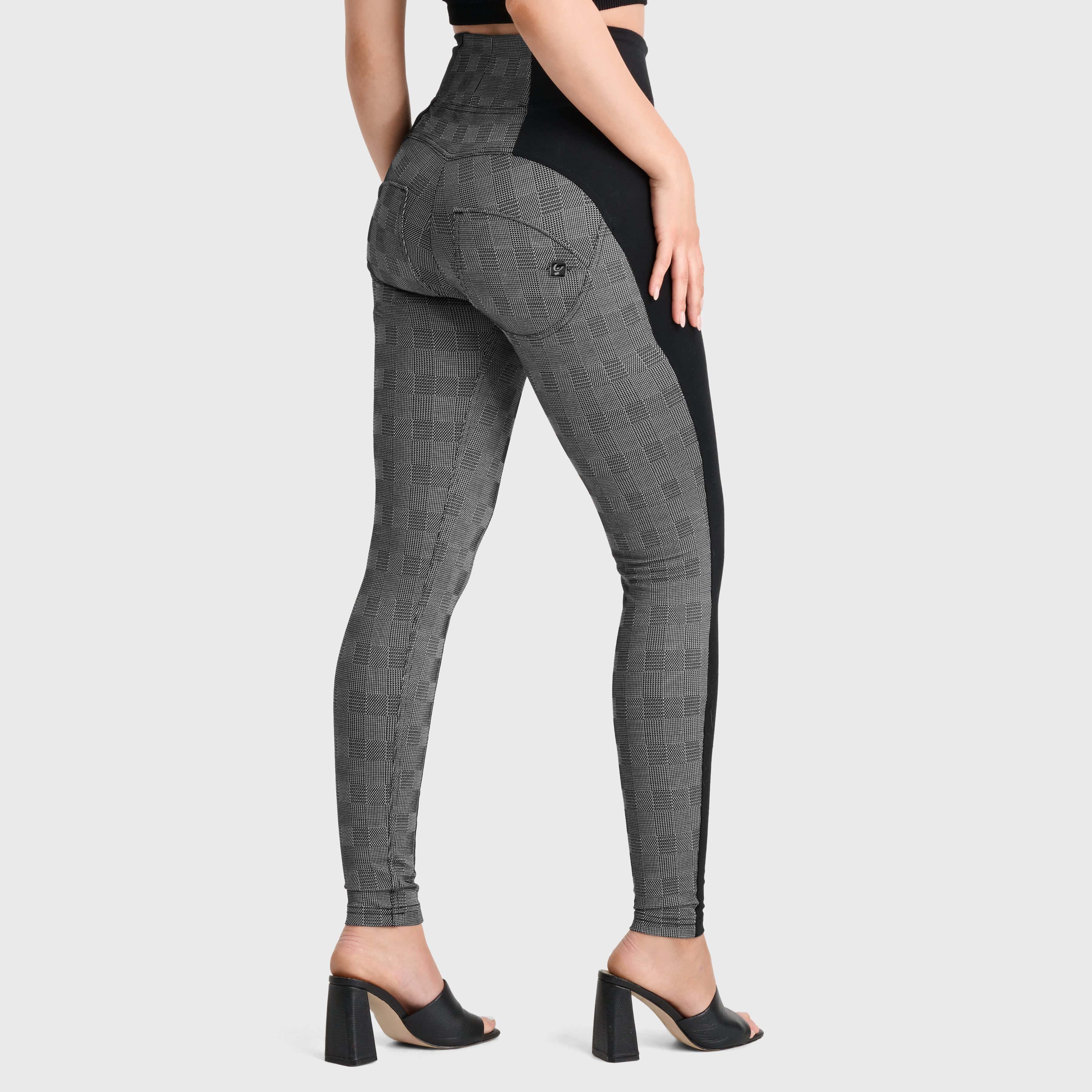 WR.UP® Mosaic Weave Fashion - Super High Waisted - Full Length - Grey