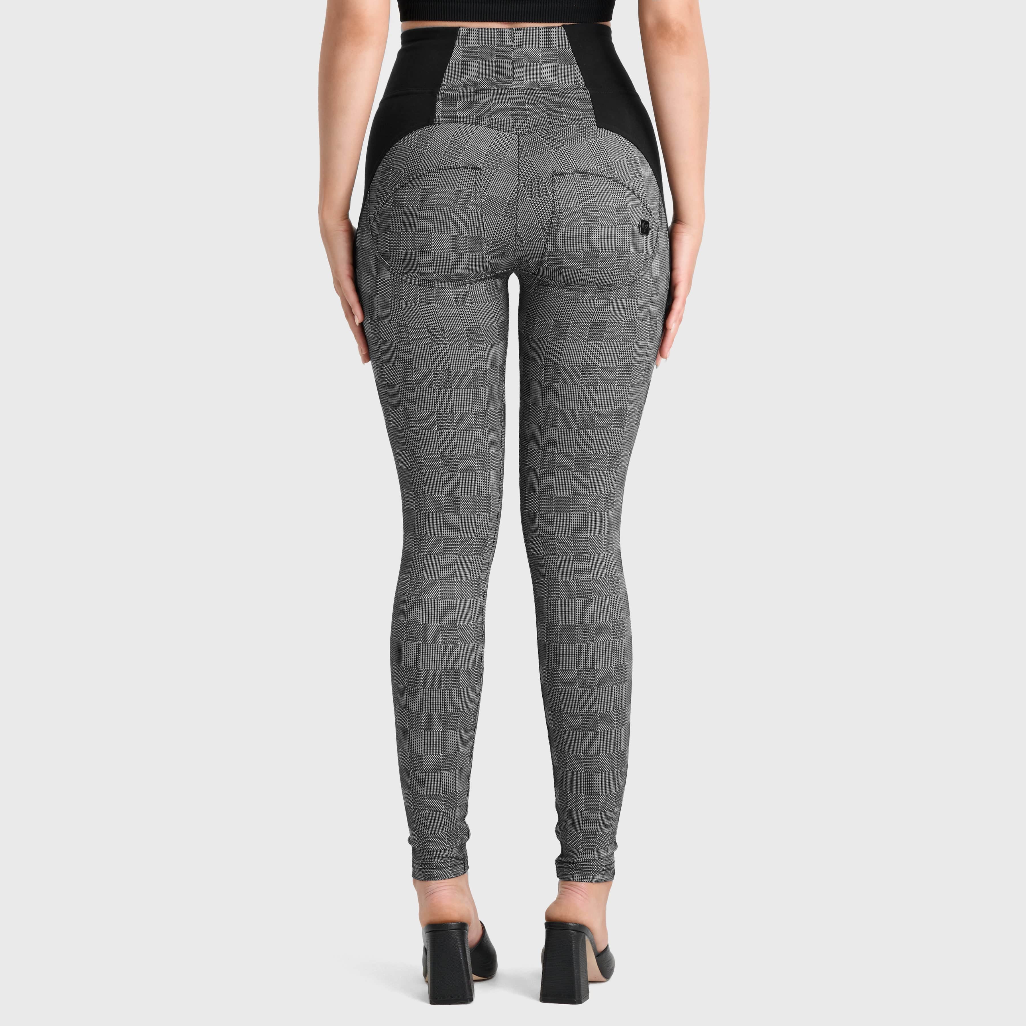 WR.UP® Mosaic Weave Fashion - Super High Waisted - Full Length - Grey