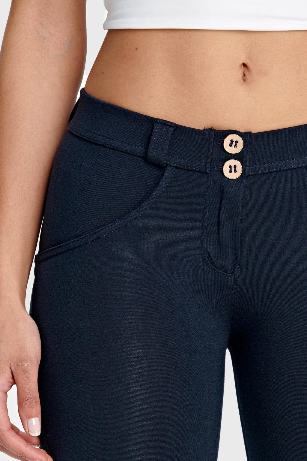 WR.UP® أزياء - خصر متوسط ​​الارتفاع - طول 7/8 - أزرق داكن