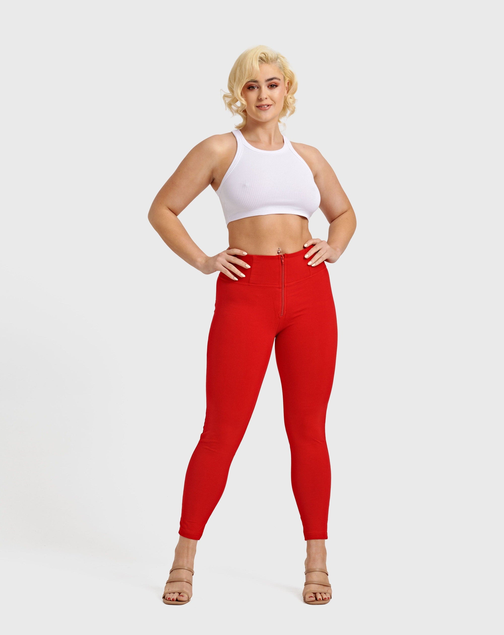 WR.UP® Fashion - High Waisted - Full Length - Red