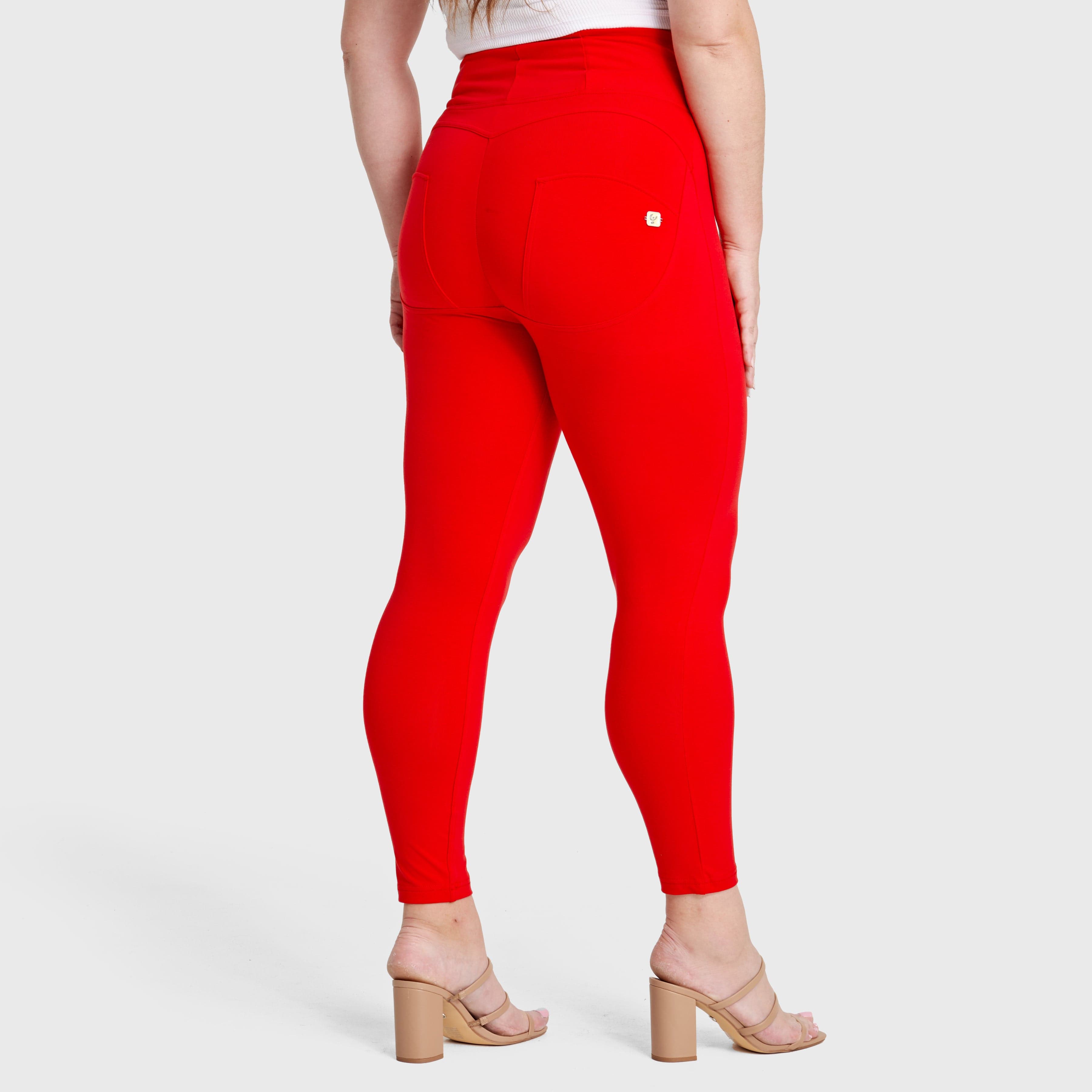 WR.UP® Curvy Fashion - Zip High Waisted - 7/8 Length - Red