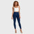 WR.UP® Denim - High Waisted - 7/8 Length - Dark Blue + Blue Stitching