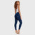 WR.UP® Denim - High Waisted - 7/8 Length - Dark Blue + Blue Stitching