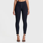 بنطال جينز WR.UP® Diwo Pro - بخصر عالٍ - طول 7/8 - أسود 