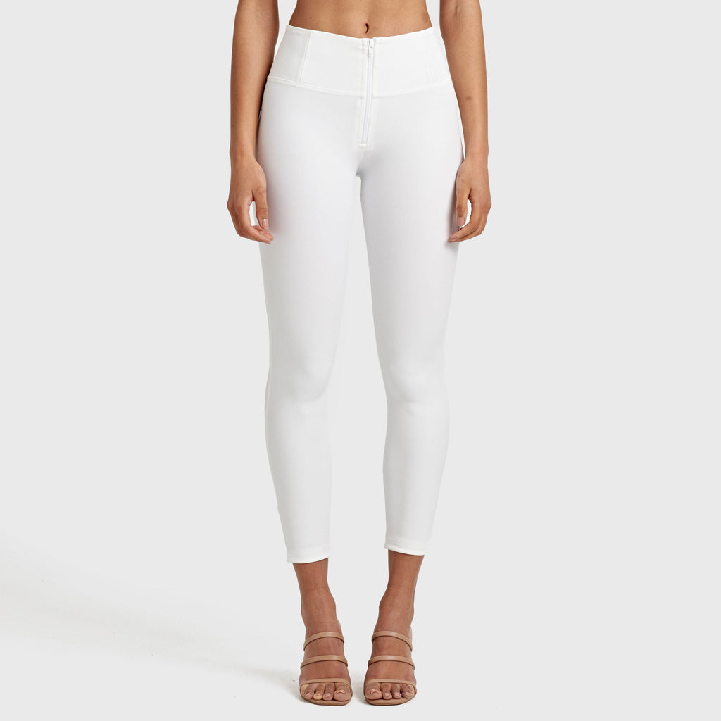 WR.UP® جلد صناعي - خصر مرتفع - طول 7/8 - أبيض