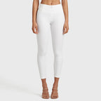 WR.UP® جلد صناعي - خصر مرتفع - طول 7/8 - أبيض