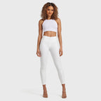 WR.UP® جلد صناعي - خصر مرتفع - طول 7/8 - أبيض