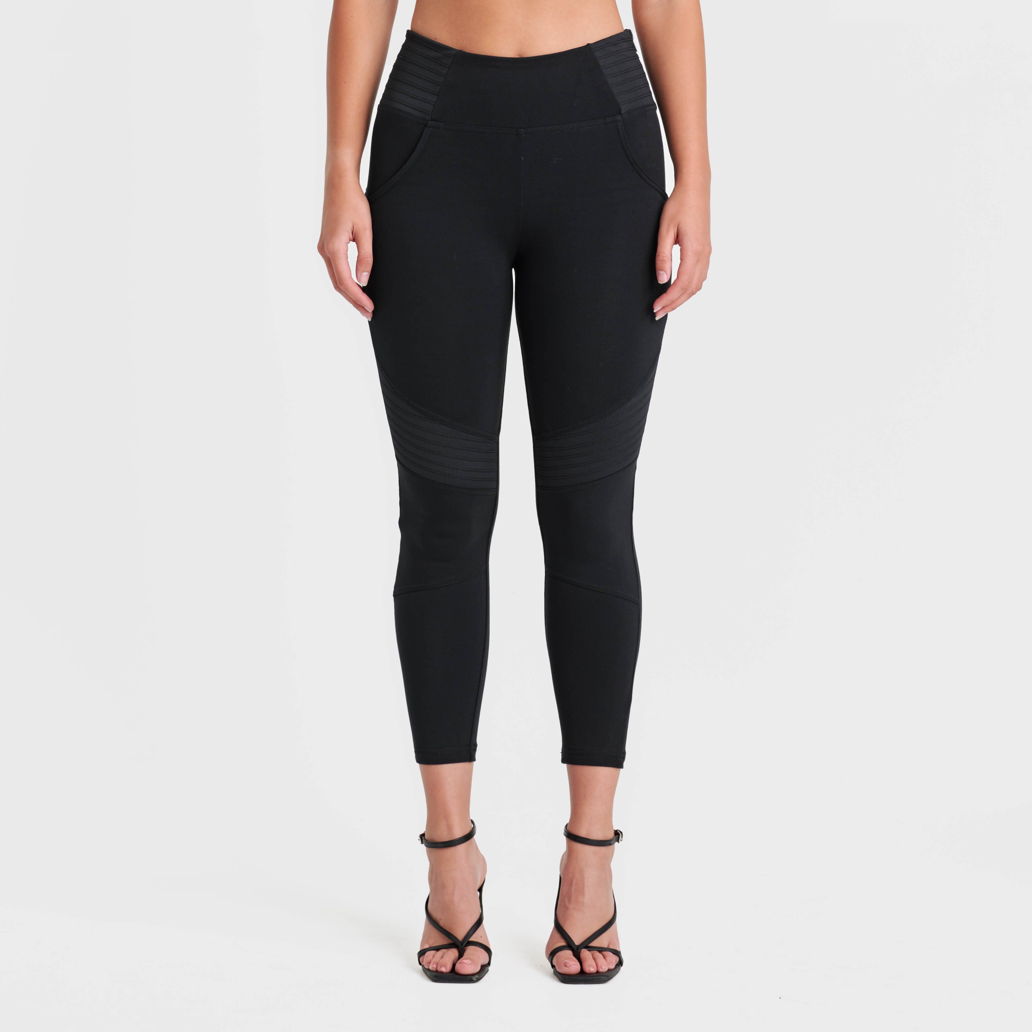 WR.UP® أزياء راكبي الدراجات النارية - خصر مرتفع - طول 7/8 - أسود