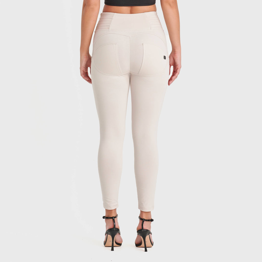 أزياء راكبي الدراجات النارية من WR.UP® - خصر مرتفع - طول 7/8 - لون الشمبانيا