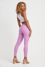 بنطال WR.UP® Drill إصدار محدود - خصر مرتفع - طول 7/8 - أرجواني فاتح